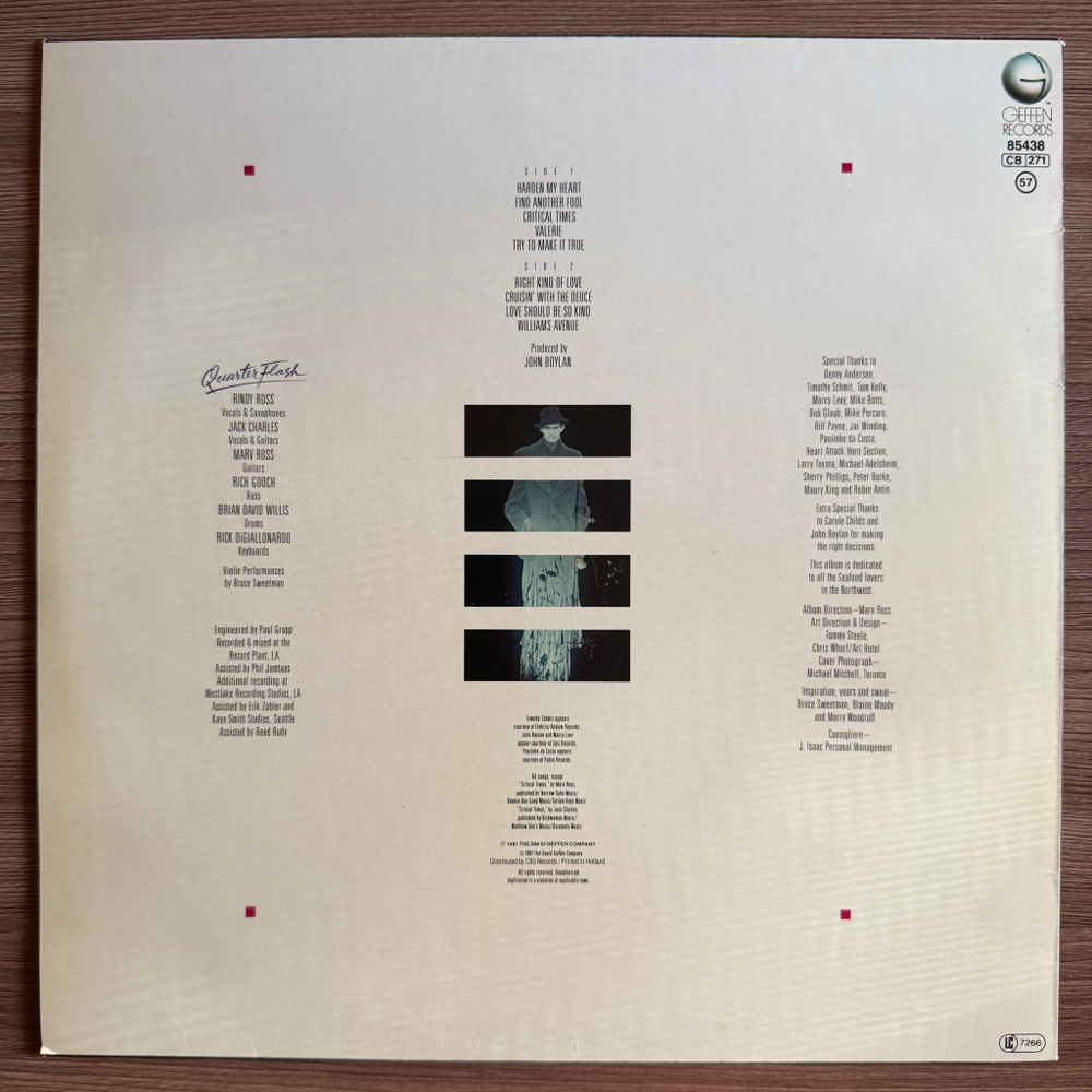 Quarterflash ‎– Quarterflash (Голландия 1981г.)