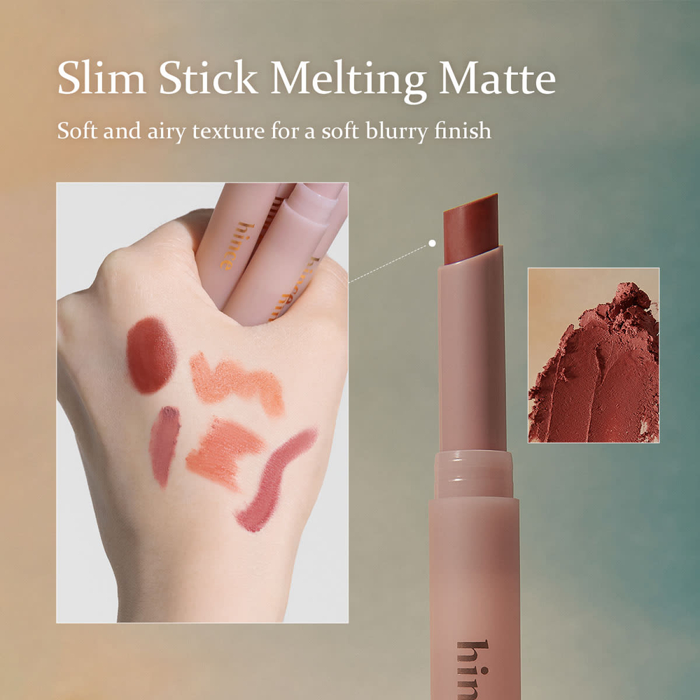 Hince, Slim Melting Matte, матовый стик, SM005 нерафинированный, 1,6 г (0,05 унции)