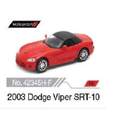 Модель ин. мет. 4.75" "2003 Dodge Viper -srt-10" открыв. двери 42345H-D (Kinsmart)