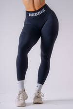 Леггинсы High-Waist Push-Up Leggings FLOW SEAMLESS 496 Темно синие