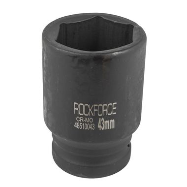 Головка ударная глубокая 43мм 1''6гр. RockForce##Rock FORCE RF-48510043