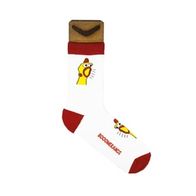Носки BOOMERANGS Курица, белый