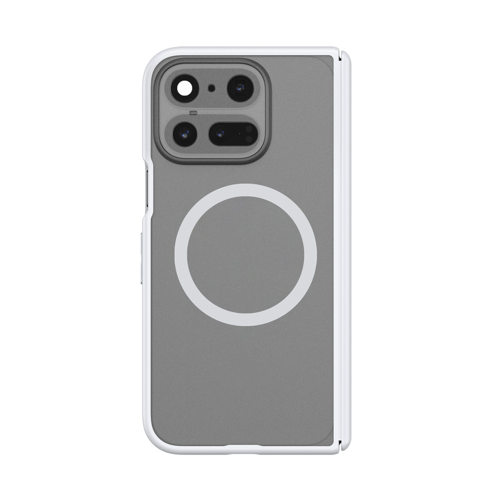 Усиленный чехол с рамками белого цвета и с MagSafe для Google Pixel 11 Pro Fold, серия Expn Series Magnetic от Dux Ducis