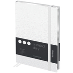 Подарочный набор:  Шариковая ручка Parker Jotter Essential, St. Steel СT и Ежедневник недатированный серебряный срез, белый.