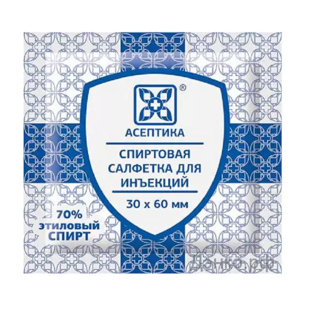 Салфетка спиртовая для инъекций (30х60мм) (800/4000шт)