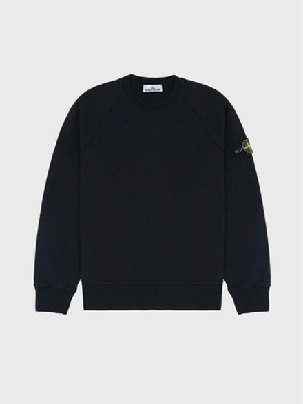 Свитшот Stone Island Oversized-fit 6100008 Brushed Organic Cotton Fleece Black