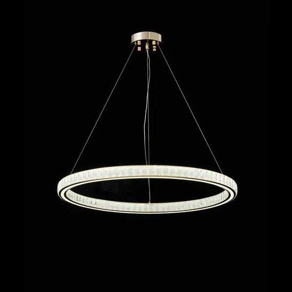 Люстра подвесная светодиодная NewRgy A21-ф800*H50 FRENCH GOLD, 260 Вт, золотая