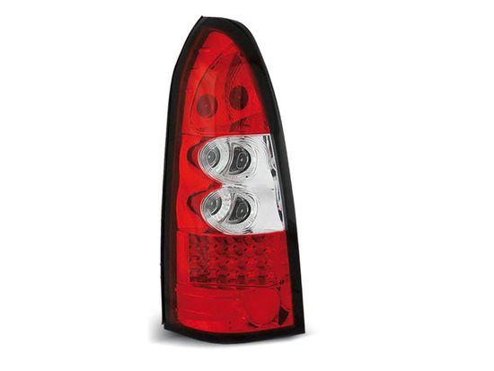 Задние фонари Opel Astra G red white led