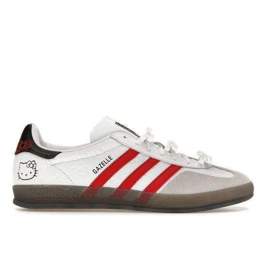 Кроссовки Adidas Originals Gazelle "INdoor White/Red"