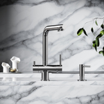 Смеситель для кухни Sancos Foster с краном для фильтра, брашированный никель, SC4014BN, арт. SC4014BN