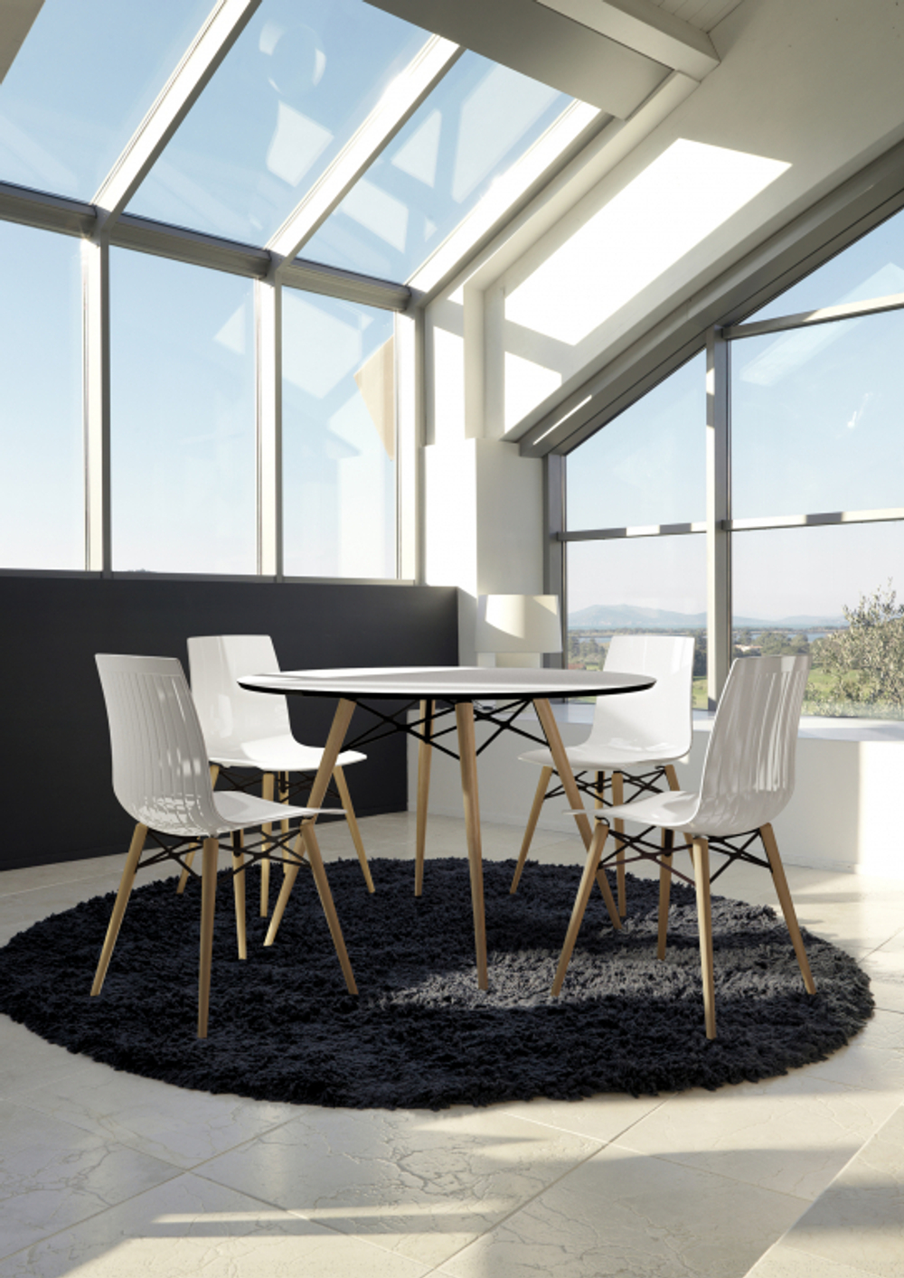 Стул пластиковый Papatya X-Treme-S Wox Beech Wood, натуральный, белый