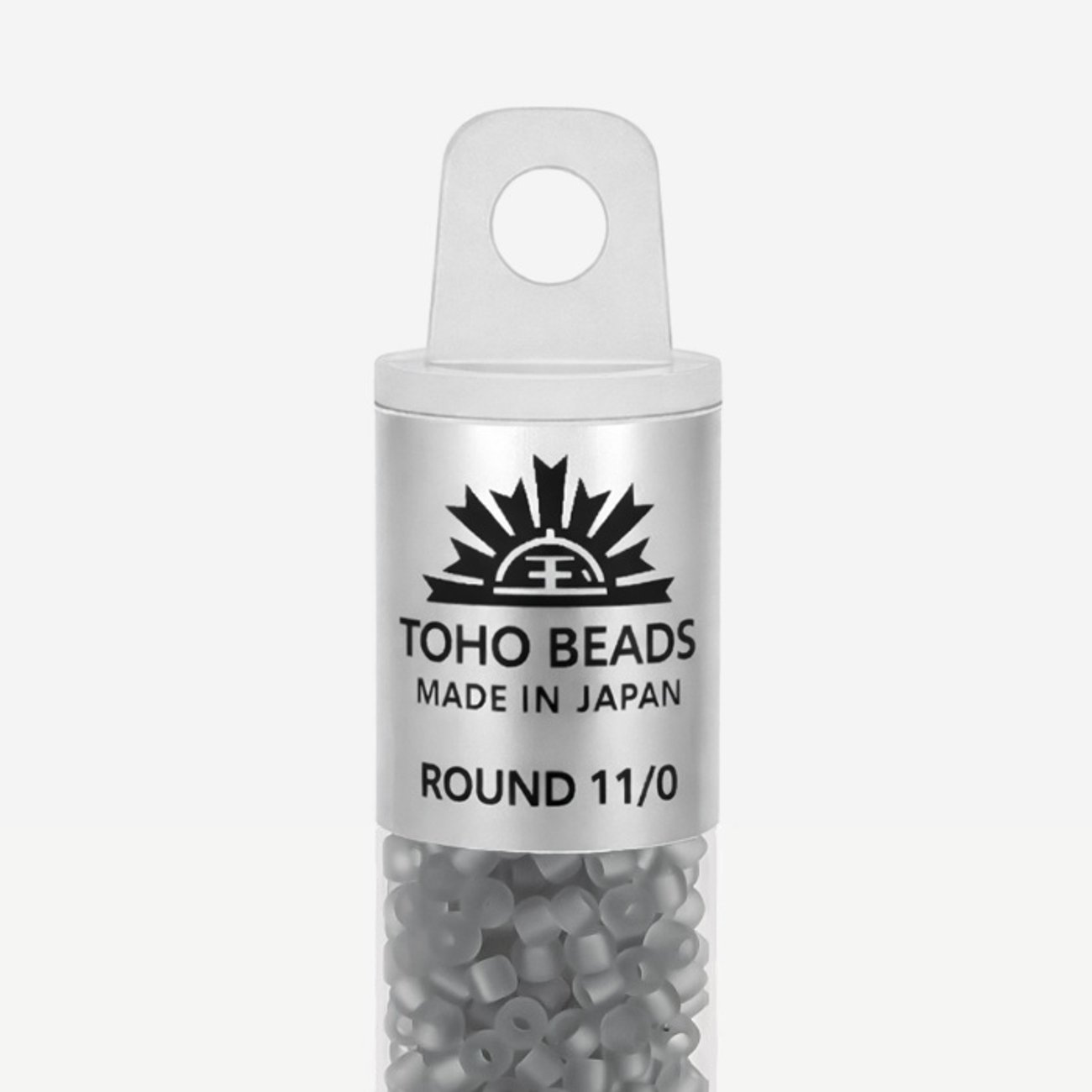 Японский бисер TOHO Round 11/0 (№9F), прозрачный матовый