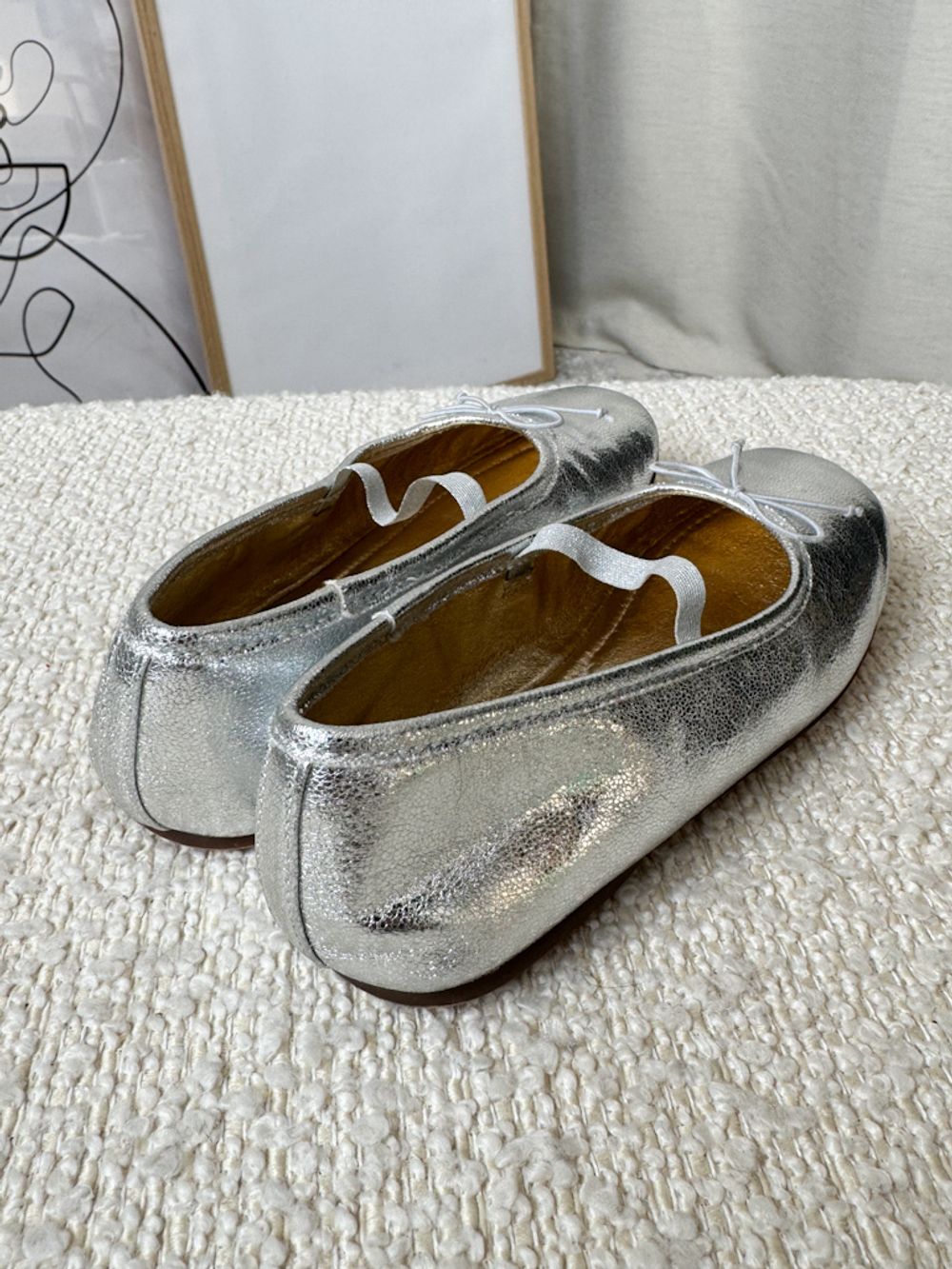 Серебристые туфли Zara, 28,5