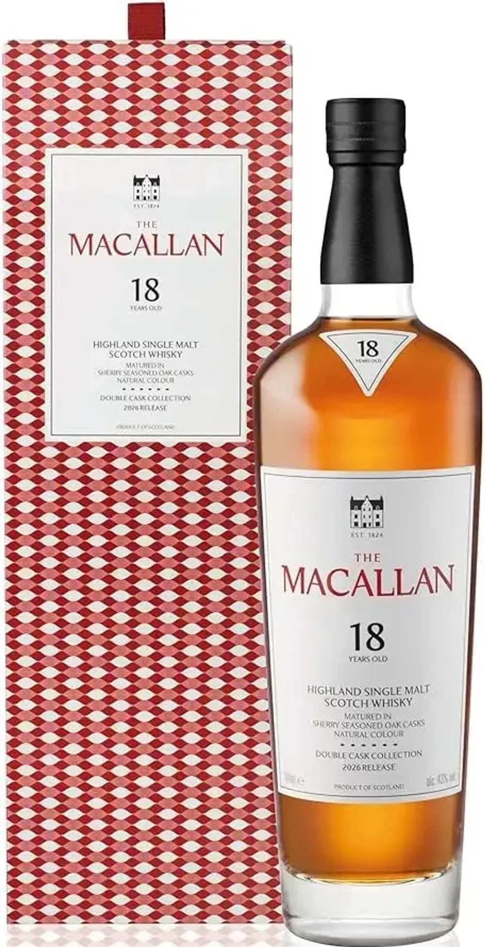 Виски Macallan Double Cask 18 Years Old, 0.7 л.