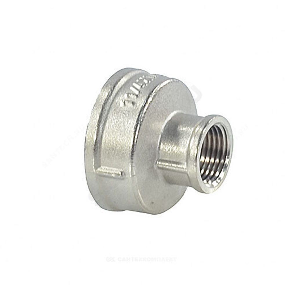 Муфта латунь никель переходная Ду 50х32 (2"х1 1/4") ВР/ВР SantechSystems