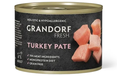 Grandorf Fresh Монопротеиновые консервы из индейки для собак всех пород