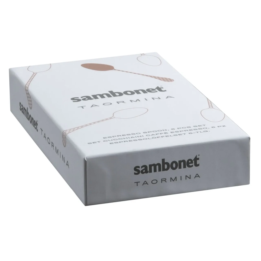 Sambonet Набор из 6 ложек для эспрессо Taormina PVD Gold 52766GA7