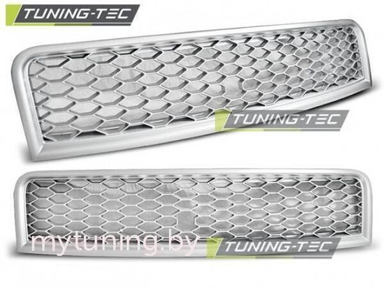 Решетка радиатора RS-TYPE MATT SILVER для Audi A4 B6