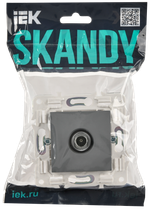 SKANDY Розетка TV оконечная SK-A12Gr серый IEK