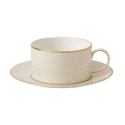 Wedgwood Чашка для чая/кофе Gio Gold 250 мл с блюдцем EAN 701587194891