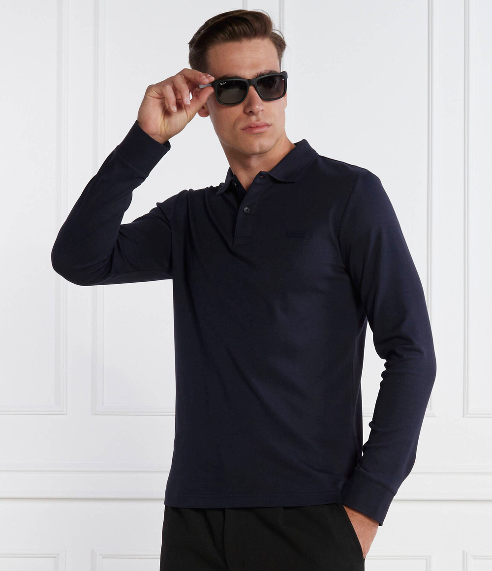 Поло SMOOTH LS Calvin Klein - темно-синий(K10K111868)