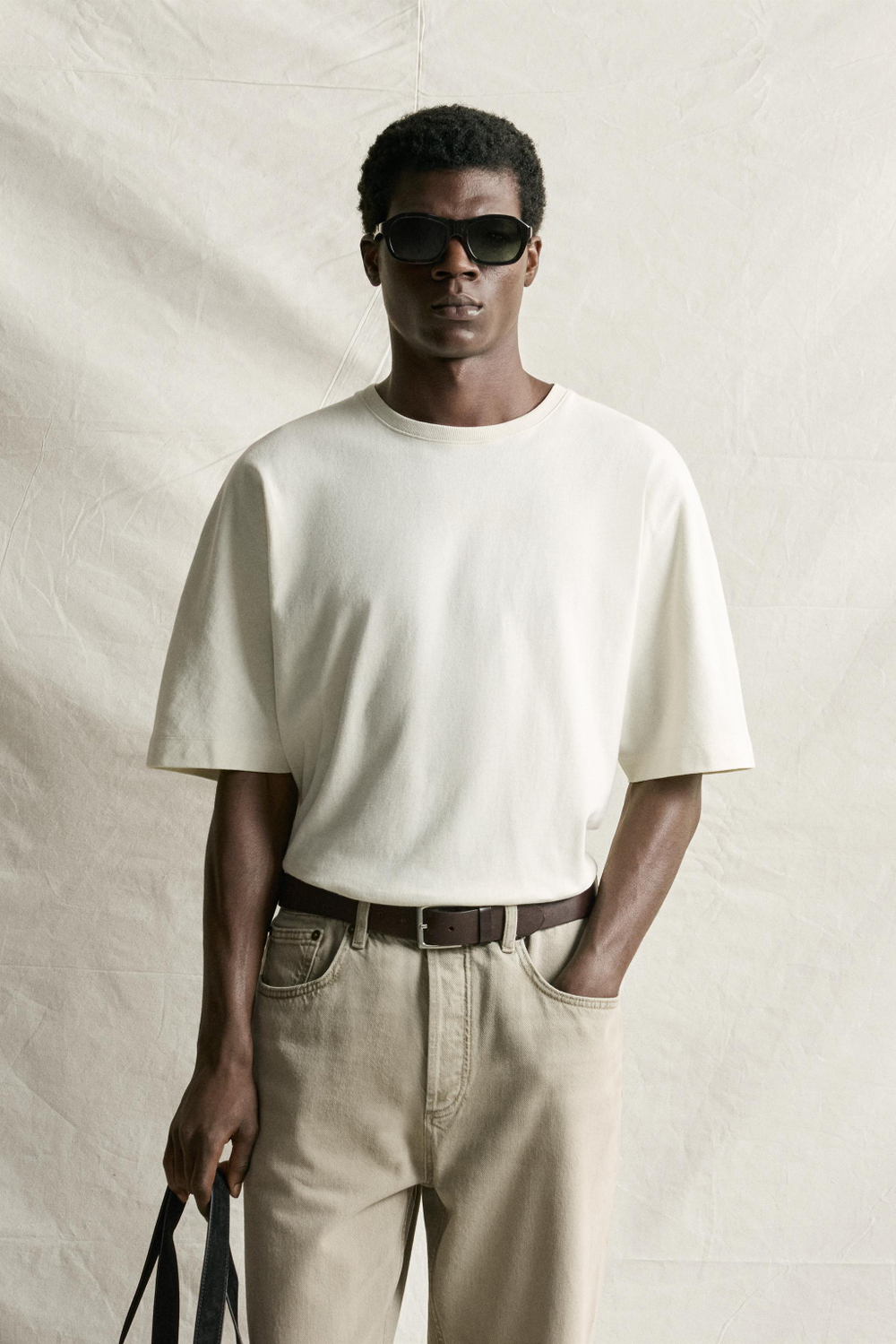ФУТБОЛКА BOXY FIT HEAVYWEIGHT — ZARA