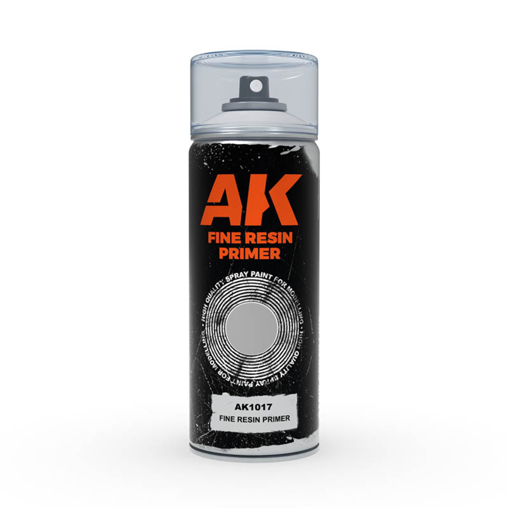 Аэрозольный грунт для смоляных деталей AK Interactive Fine Resin Primer Spray, 150мл