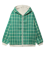 Толстовка С Капюшоном На Молнии Flannel Lined Zip Hoodie