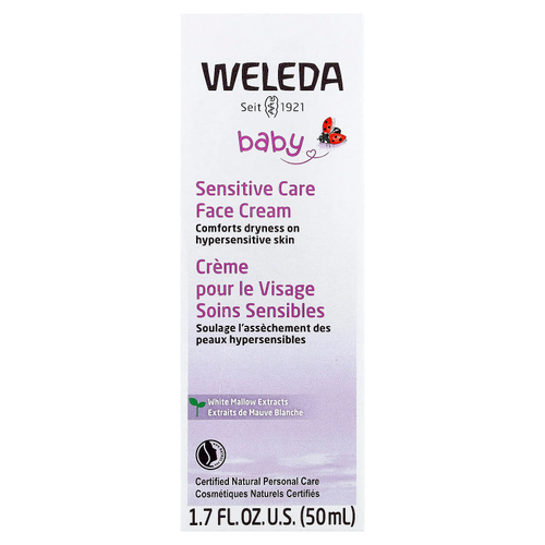 Weleda, Детский крем для чувствительной кожи, с экстрактом белой мальвы, 50 мл (1,7 жидк. унц.)