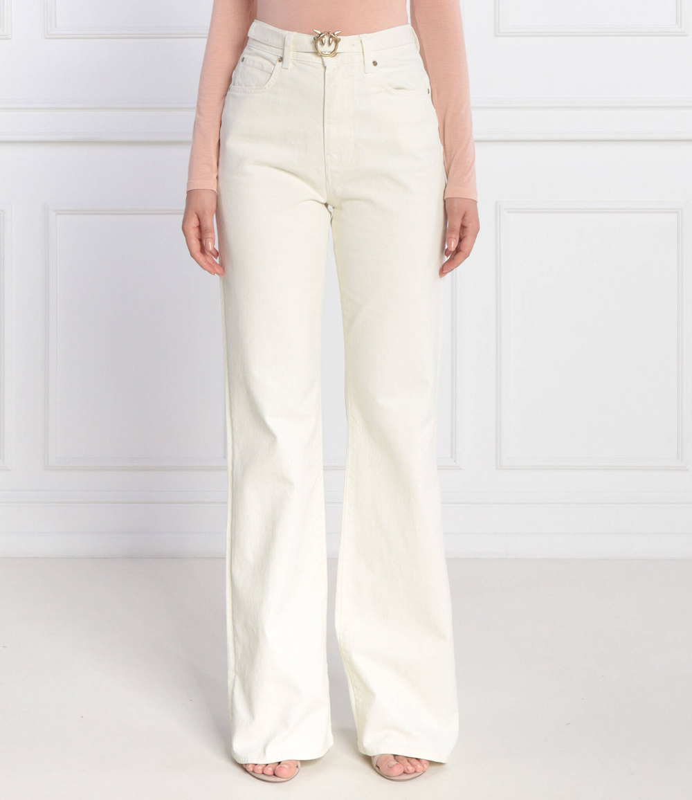 Джинсы FELIX BELT FLARE BULL COMFORT Pinko - белый(101735 A0FL)