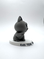 Игнорирую. Фигурка кота серии "Мемурчик" на подставке, мем-сувенир для рабочего стола, подарок коллеге