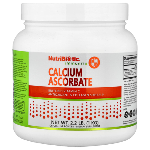 NutriBiotic, Иммунитет, аскорбат кальция, 1 кг (2,2 фунта)