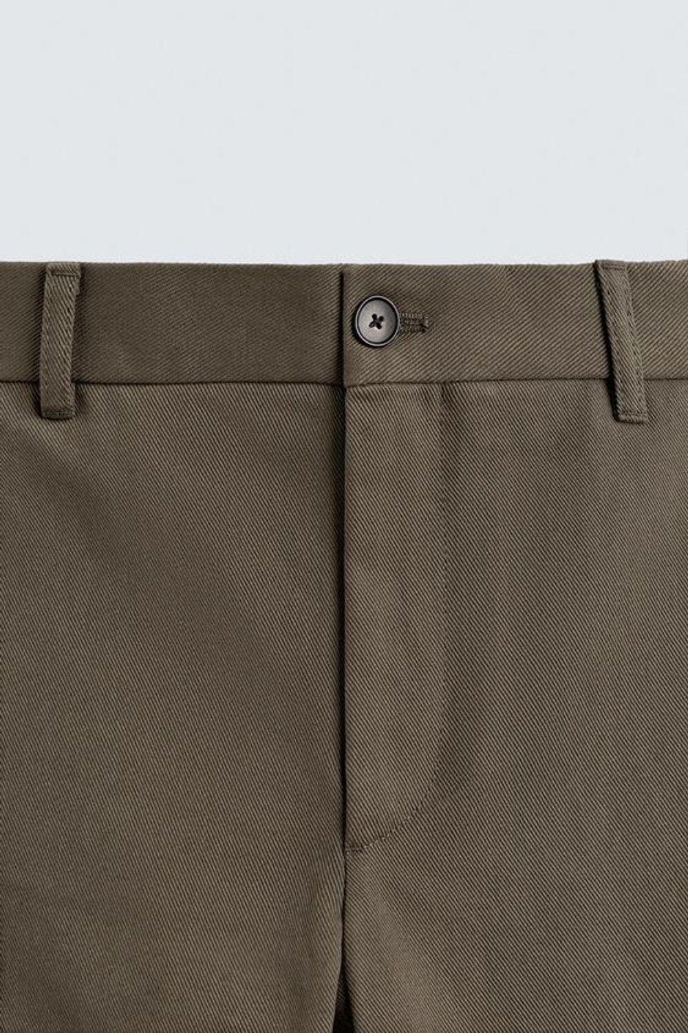 ZARA БРЮКИ STRAIGHT FIT ИЗ РЕЛЬЕФНОЙ ТКАНИ, РЫЖЕВАТО-КОРИЧНЕВЫЙ