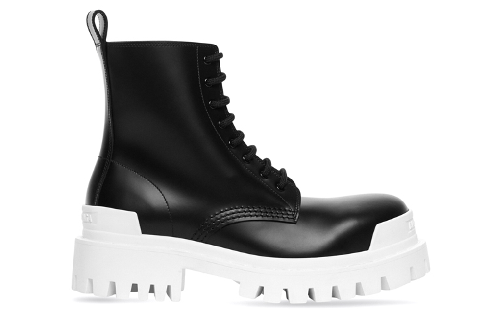 Balenciaga Strike 20mm Bootie "Black White" Women"s