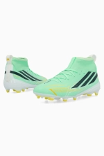 Бутсы adidas F50 League Hyperfast Mid FG Junior - бирюзовый