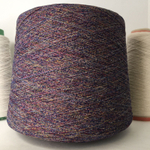 COLORADO - lineapiu'; 68% хлопок, 32% п/а; 600м/100гр; цвет: B6716 Rosso/nero, missoni: красная, желтая и белая нити в фиолетовой оплетке MPo