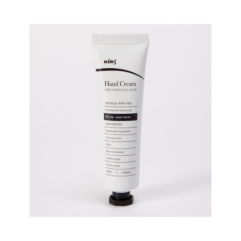 Kims Hand Cream With Hyaluronic Acid Крем для рук с гиалуроновой кислотой, 30 мл