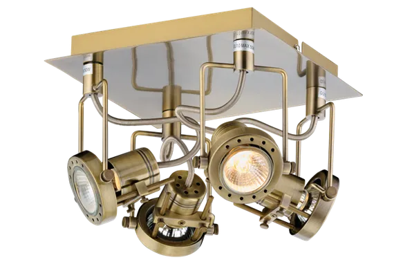 Светильник Sfera Sveta 105879/4CA ANTIС BRASS, 4×15 Вт, бронзовый