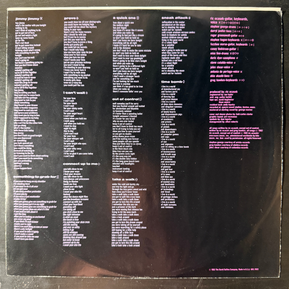 Виниловая пластинка Ric Ocasek - Beatitude LP