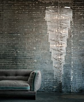 Orche drizzle chandelier spiral