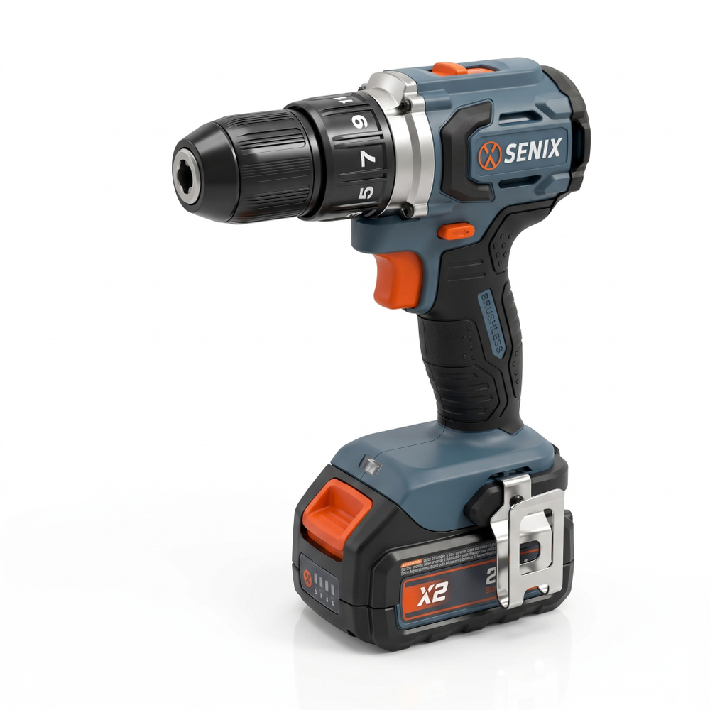 Дрель-шуруповерт аккумуляторная SENIX PDDX2-M2-EU