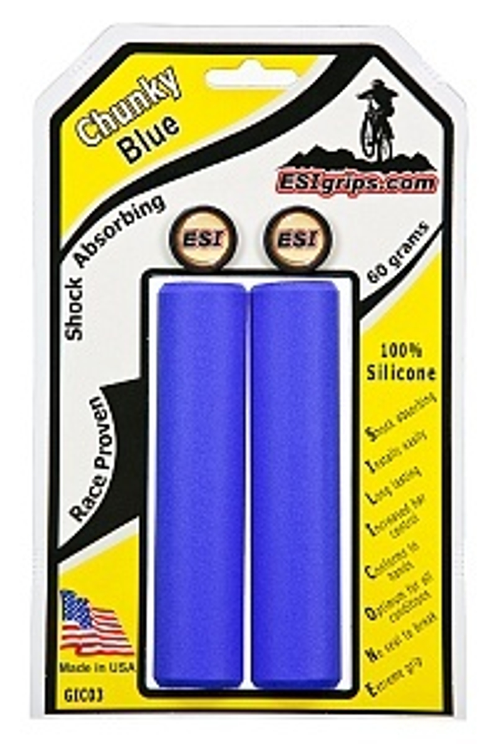 Грипсы ESI Chunky, Blue GIC03