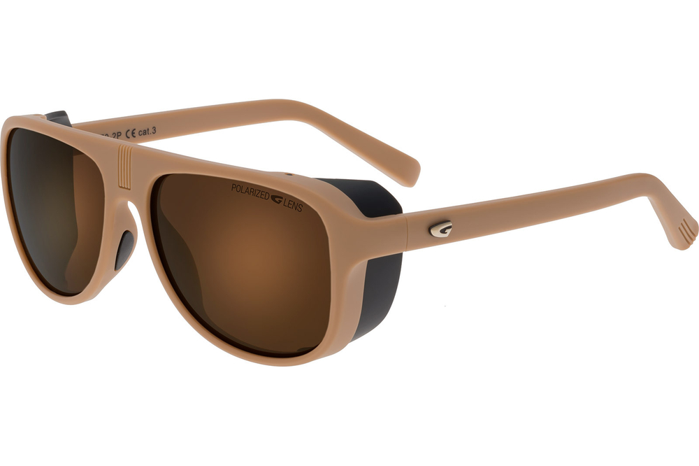 Спортивные очки GOG Fitz Roy / Matt Desert-Black / Polarized Gold Lens