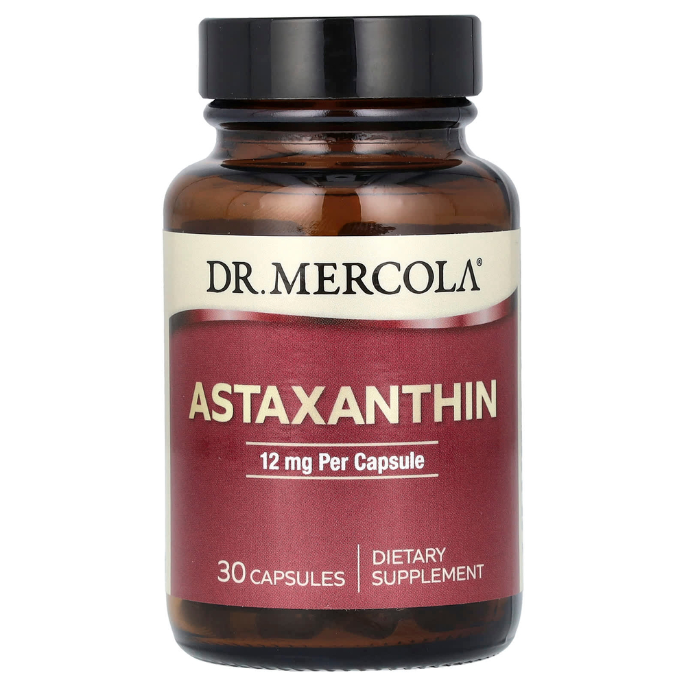 Dr. Mercola, астаксантин, 12 мг, 30 капсул