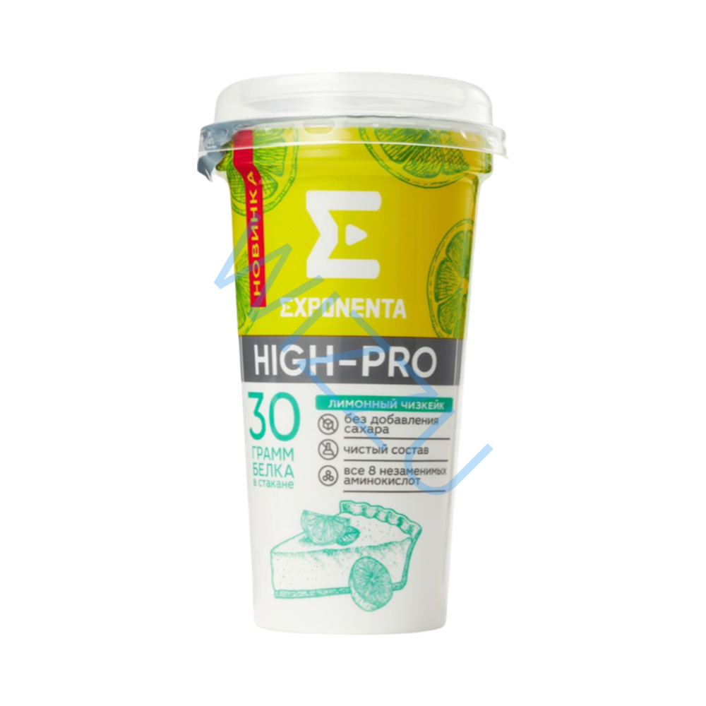 Напиток Exponenta High-pro обезжиренный 250г Лимонный чизкейк