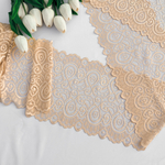 Широкое кружево эластичное 18см, Бежевый (lace/magn/180)