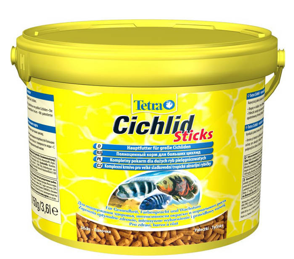 Корм для рыб TetraCichlid Sticks, для цихлид в палочках 3,6 л.