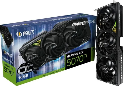 Видеокарта Palit GeForce RTX 5070 TI GAMINGPRO-S OC (NE7507TS19T2-GB2031U)