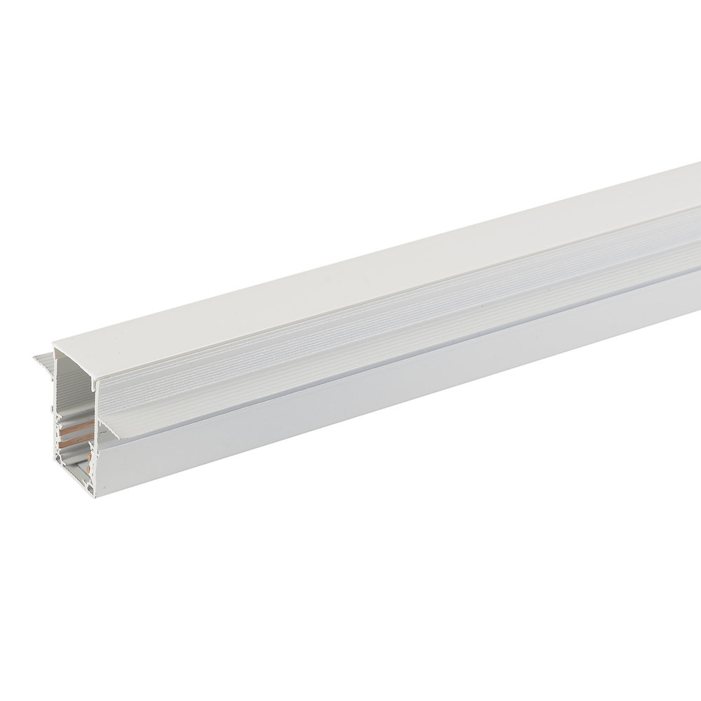 Шинопровод магнитный встраиваемый для ГКЛ 12,5 мм Crystal Lux CLT 0.123 02 L3000 WH 3м