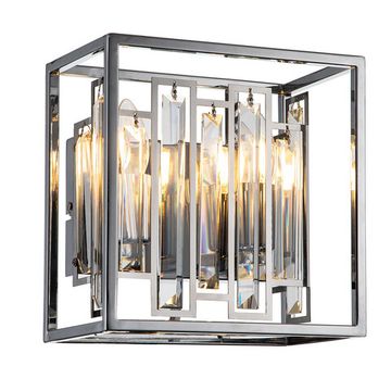 Бра 2*E14 V000065 12001/2W Chrome хром Valzer Indigo